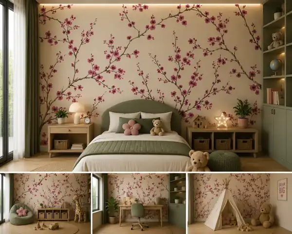 Floral wallpaper collection